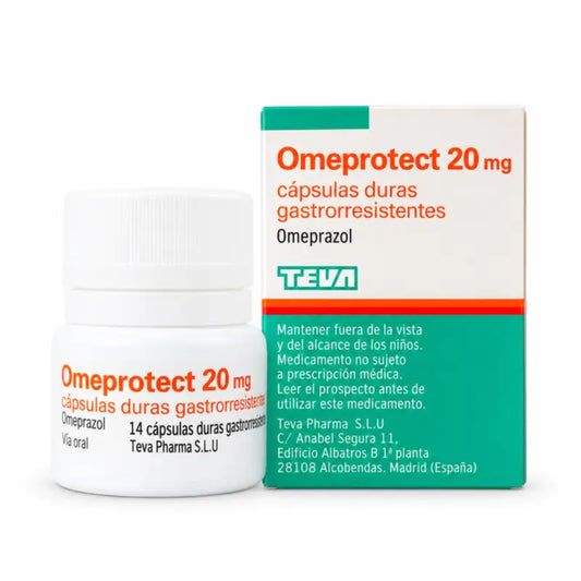 Omeprotect 20 mg Flacon, 14 gélules gastro-résistantes