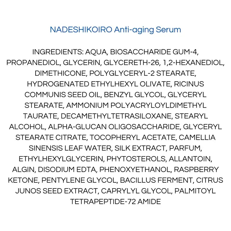 Onshindo Osaka Nadeshikoiro Sérum anti-âge, 30 ml