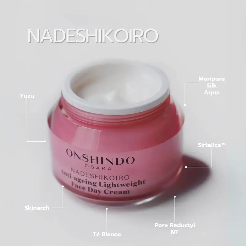 Onshindo Osaka Nadeshikoiro Crème de jour anti-âge pour peau grasse, 50 ml