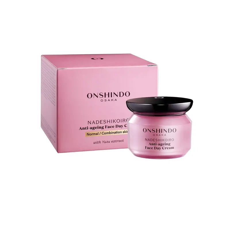 Onshindo Osaka Nadeshikoiro Crème de jour anti-âge pour peaux normales et mixtes, 50 ml
