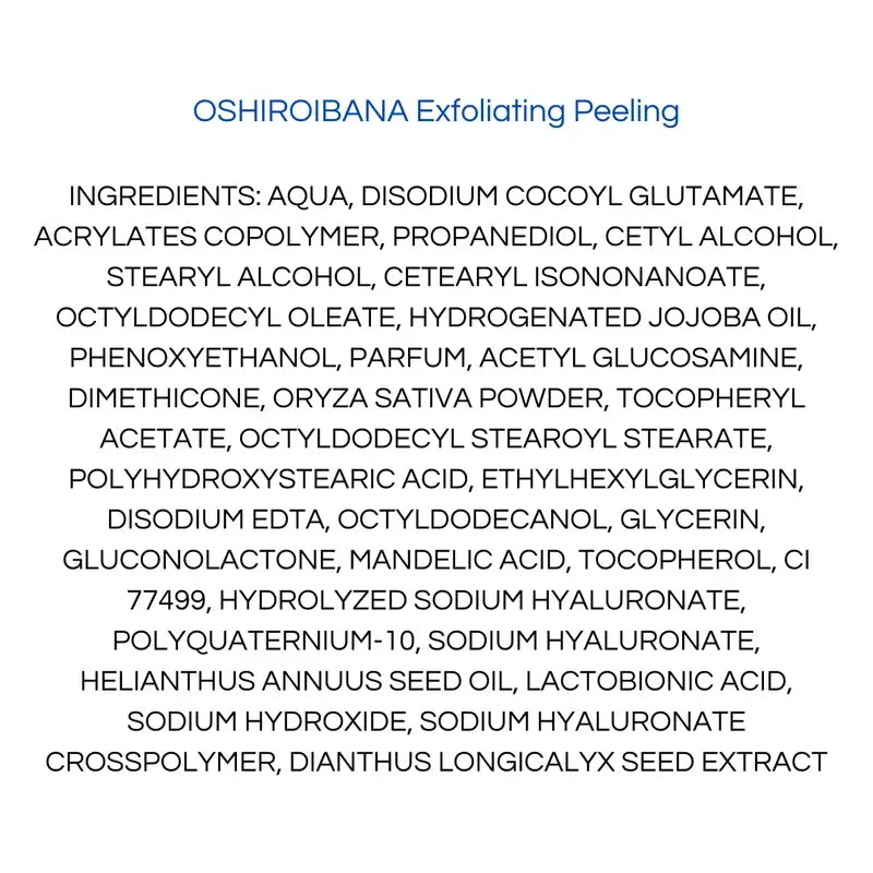 Onshindo Osaka Oshiroibana Gommage pour le visage, 75 ml