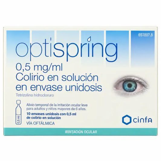 Optispring 0,5 Mg/ ml Collyre 10 Solution unidose