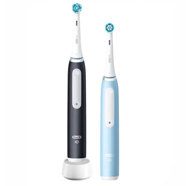 Oral-B Braun Brosse à dents électrique iO3s Duplo noir et bleu