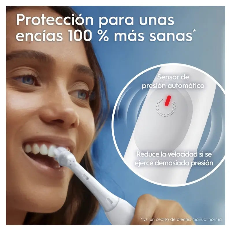 Brosse à dents électrique Oral B Braun Io2 White, 2 têtes de brossage, 1 paquet