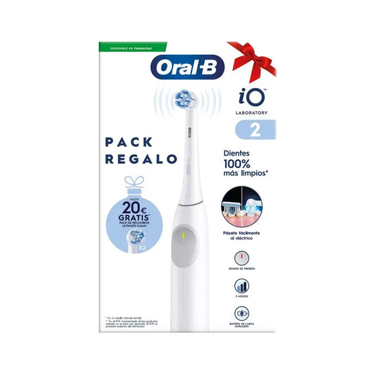 Brosse à dents électrique Oral B Braun Io2 White, 2 têtes de brossage, 1 paquet