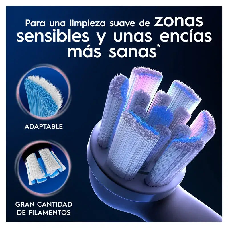 Oral-B Io Gentle Care Original Sensitive Gums Brosses rondes de remplacement, 6 pièces