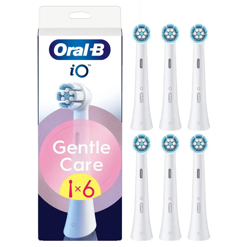 Oral-B Io Gentle Care Original Sensitive Gums Brosses rondes de remplacement, 6 pièces