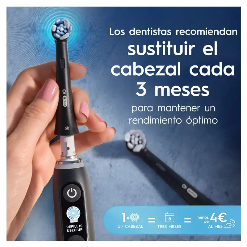 Tête de brosse de remplacement Oral B iO Ultimate Clean Black, 4 pièces
