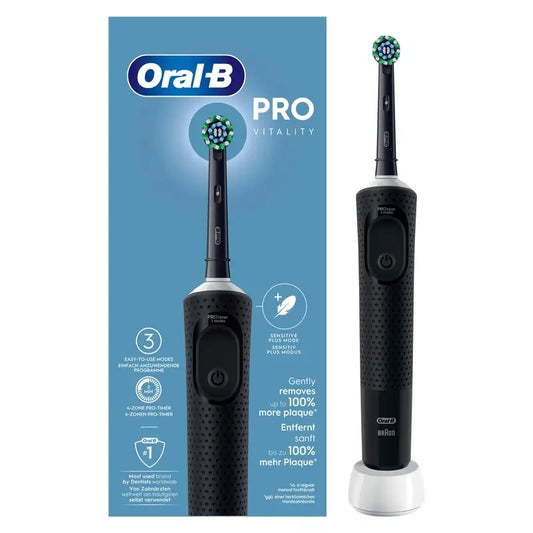 Oral-B Braun Vitality Pro Brosse à dents électrique noire, 1 pièce