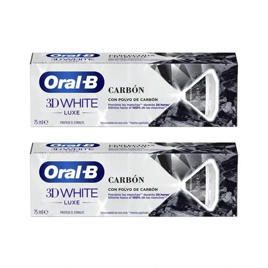 Oral-B Charcoal Dentifrice , 2X75 Ml