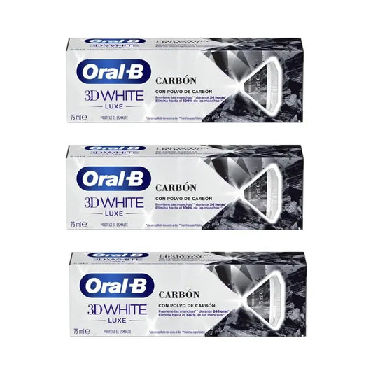 Oral-B Charcoal Dentifrice , 3X75 Ml