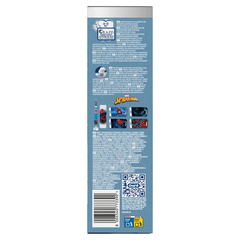 Oral-B Vitality Kids Box Brosse à dents rechargeable Spiderman
