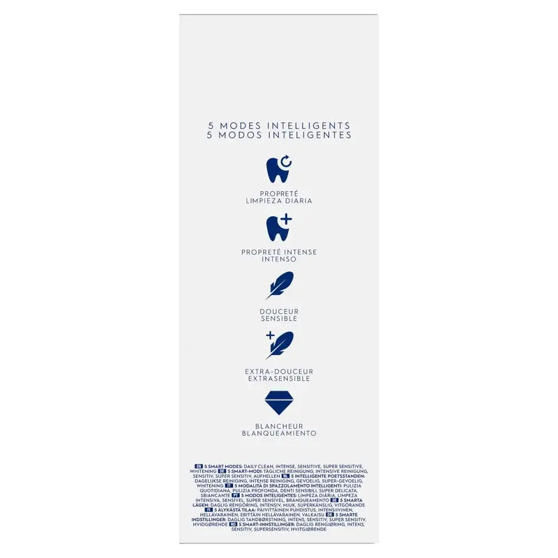 Oral-B Io 5 Brosse à dents électrique blanche, 2 têtes de brosse à dents