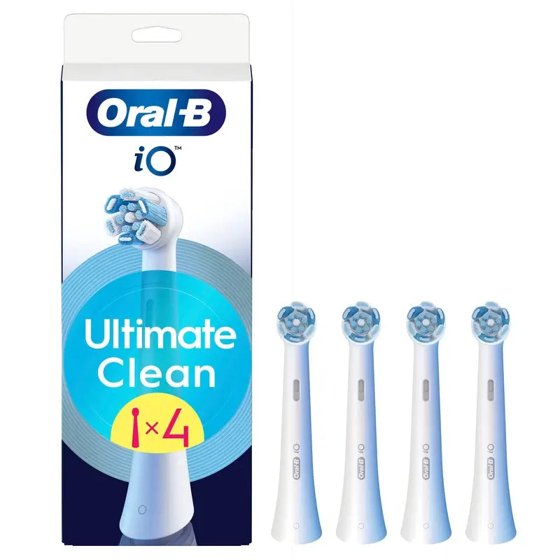 Oral-B iO Ultimate Clean Replacement Brush Heads, 4-Pack