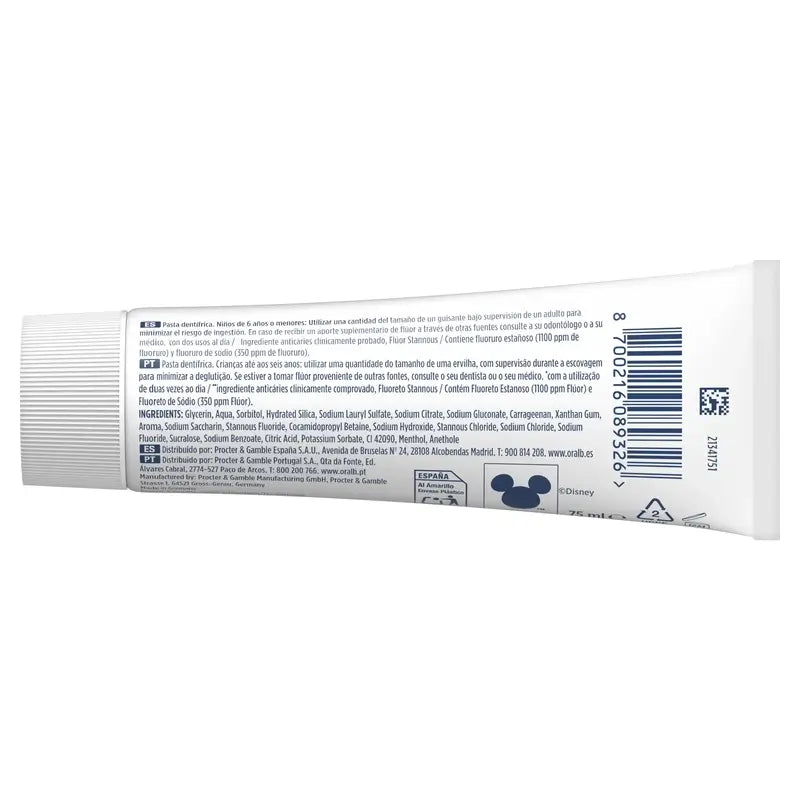 Oral-B Junior Star Wars Dentifrice 3X75 Ml, +6 ans