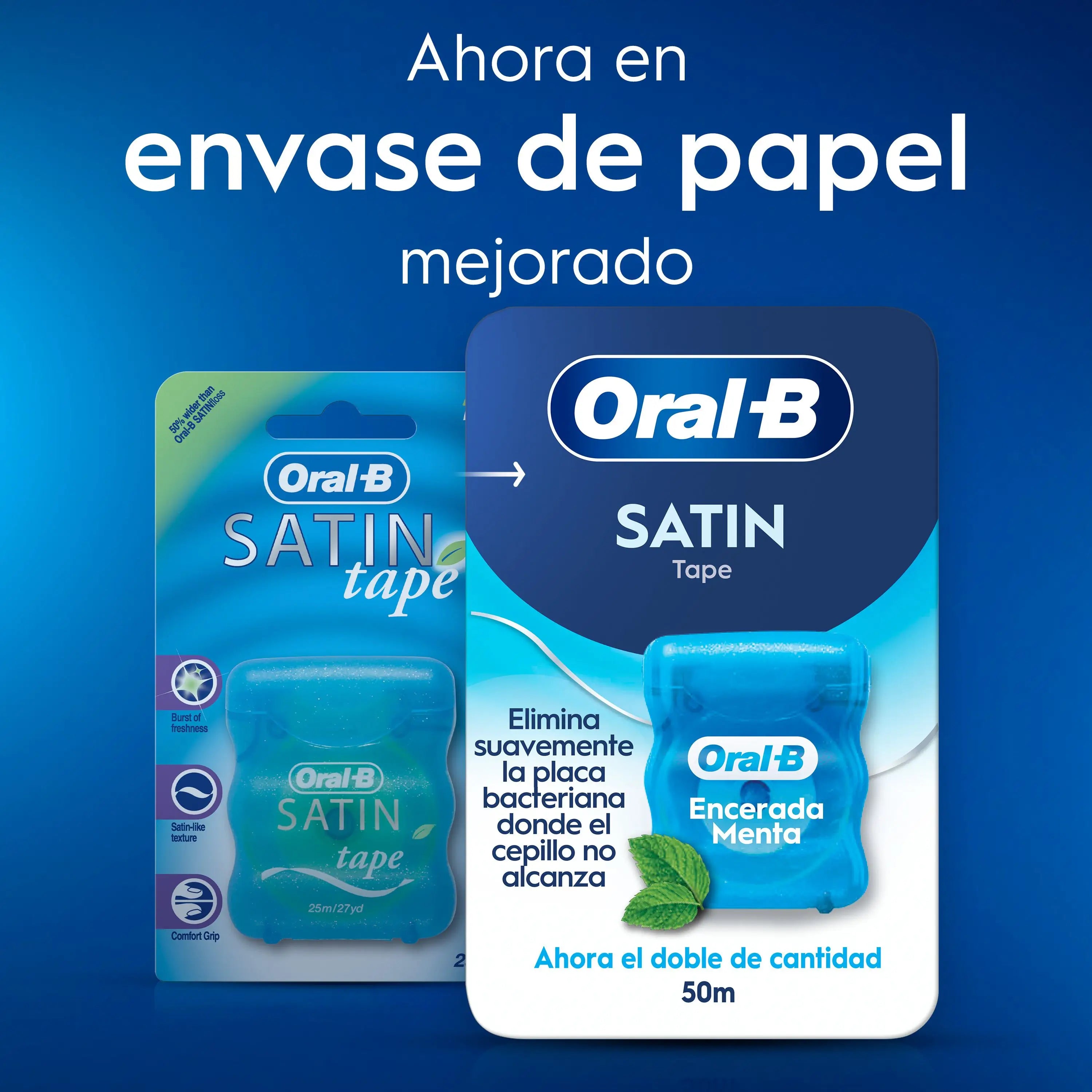 Oral-B Satin Tape Menthe 50 mètres
