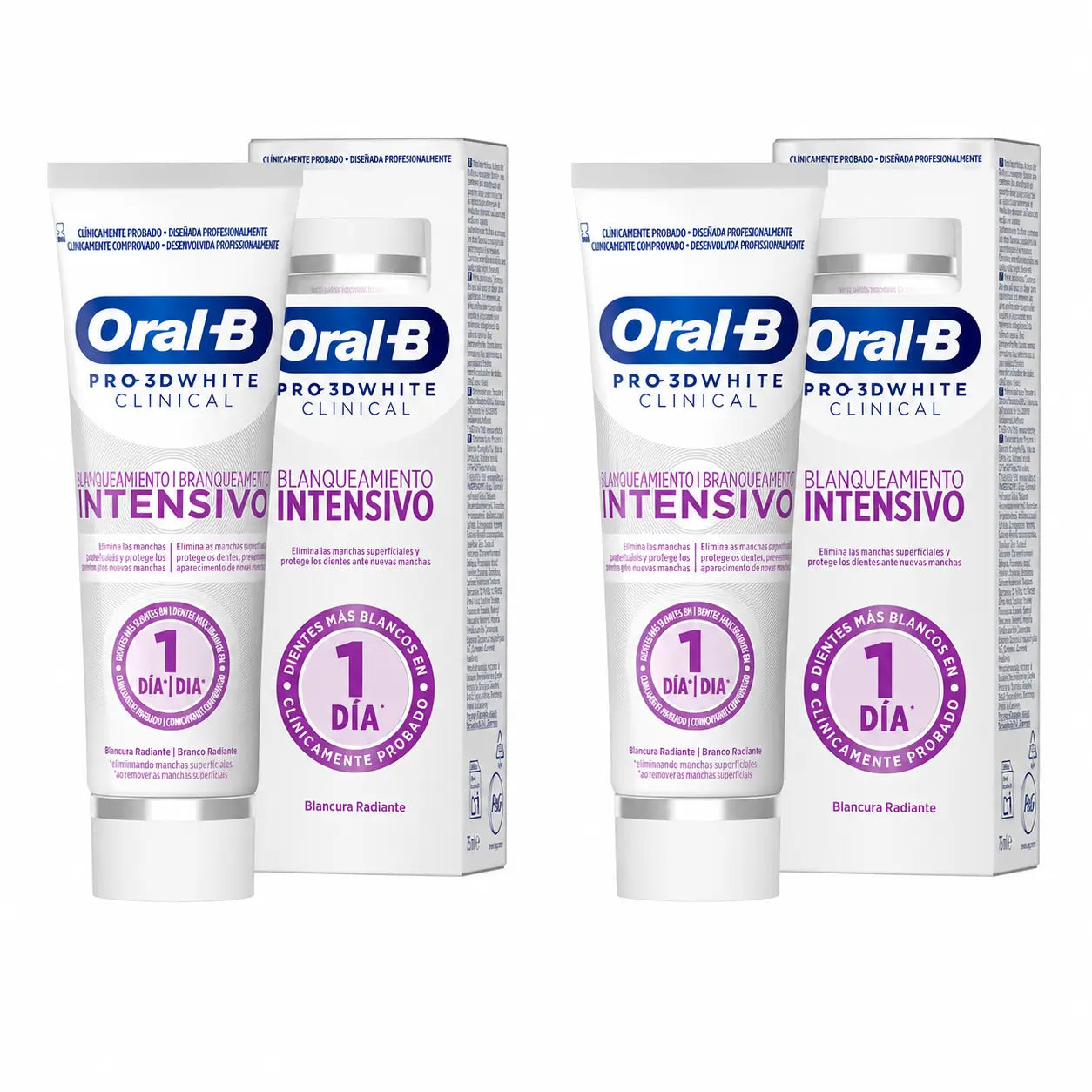 Oral-B Dentifrice 3Dw Blancur Radiante, 75 ml, lot de 2