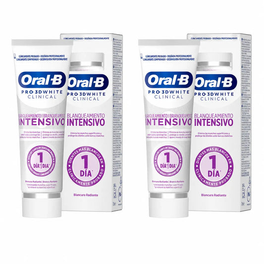 Oral-B Dentifrice 3Dw Blancur Radiante, 75 ml, lot de 2
