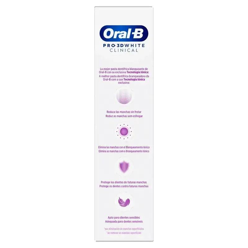 Oral-B Dentifrice 3D White Radiance, 75 ml, lot de 3