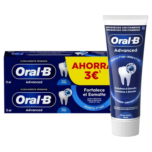 Oral-B Advanced renforce l'émail Duplo, 2x75 ml