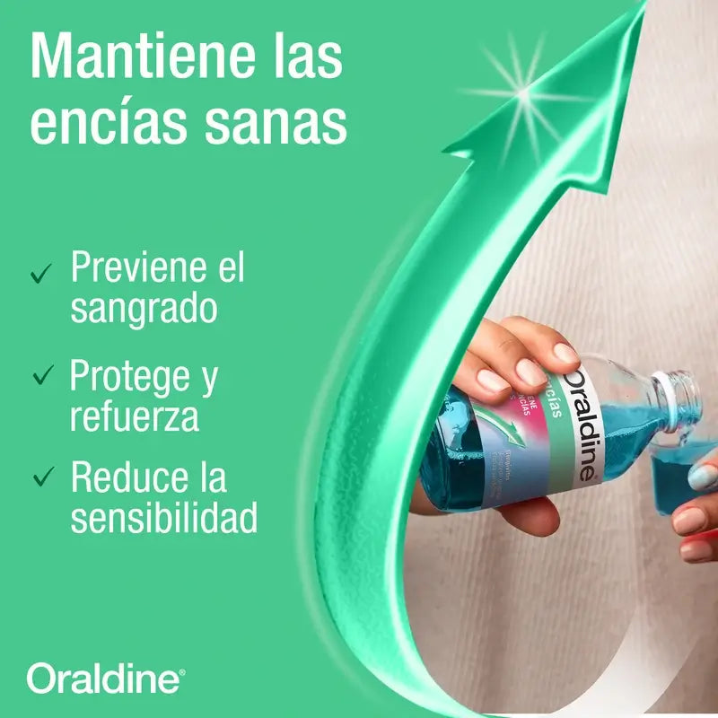 Oraldine Bain de bouche gingival anti-gingivite à usage quotidien, 400 ml