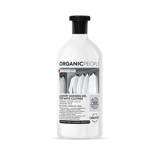 Organic People Lessive liquide biologique au nénuphar et au riz japonais, 1000 ml