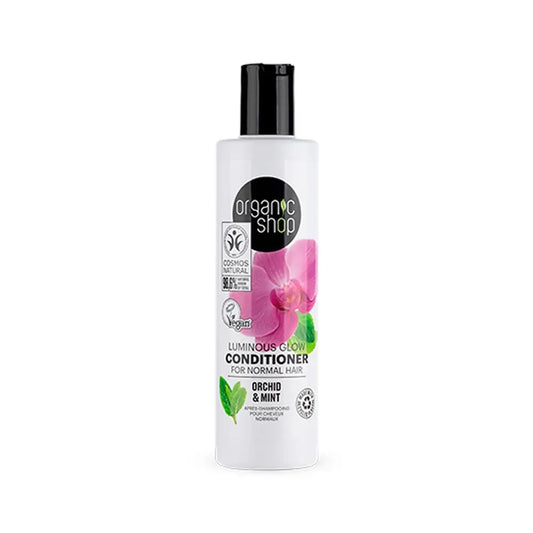 Organic Shop Après-shampooing pour cheveux normaux Orchidée et menthe, 280 ml