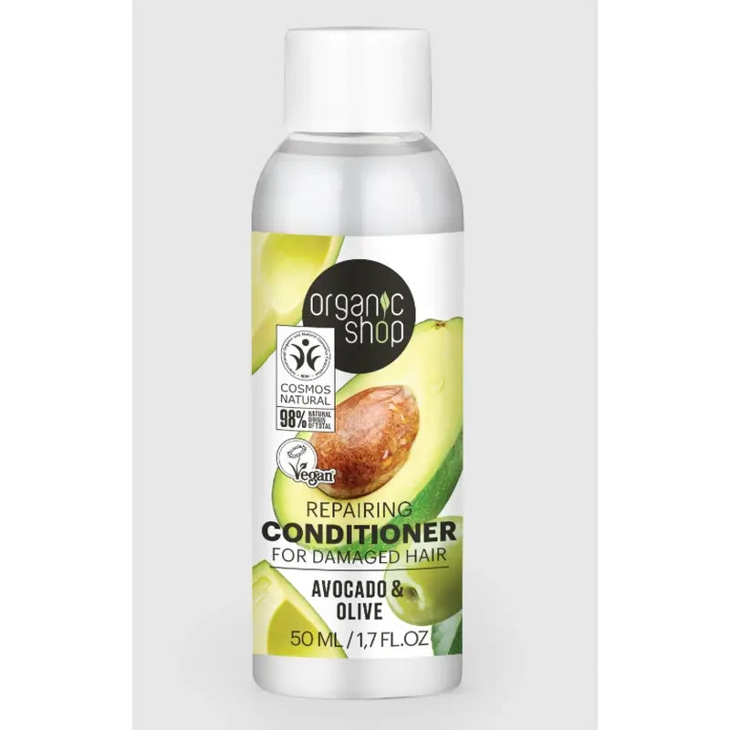 Organic Shop Avocado & Olive Repair Conditioner for Damaged Hair , 50 ml