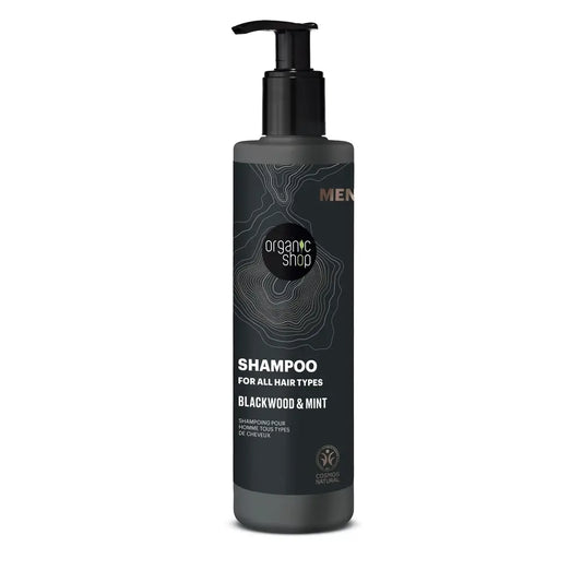 Organic Shop Shampooing pour tous types de cheveux Organic Shop Shampooing à l'écorce de chêne et à la menthe, 280 ml