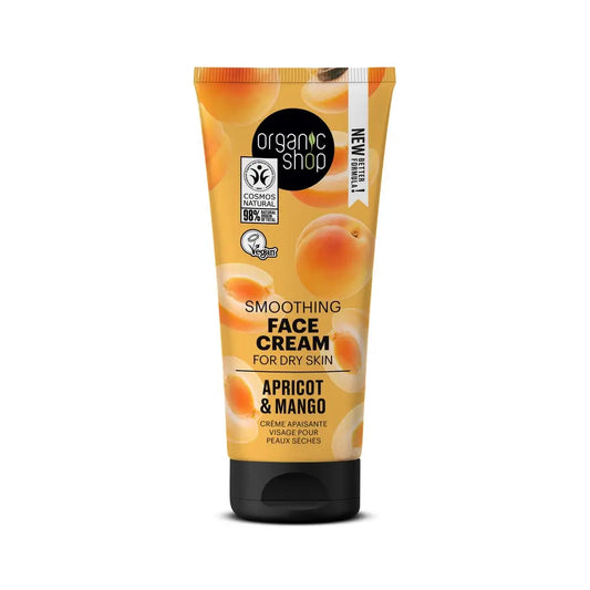Organic Shop Organic Shop Crème légère quotidienne pour le visage à l'abricot et à la mangue, 50 ml