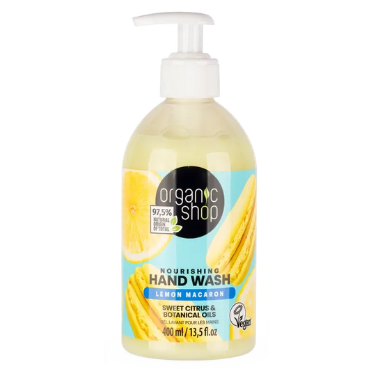 Organic Shop Crp Savon à main nourrissant Macaron de citron , 400 ml