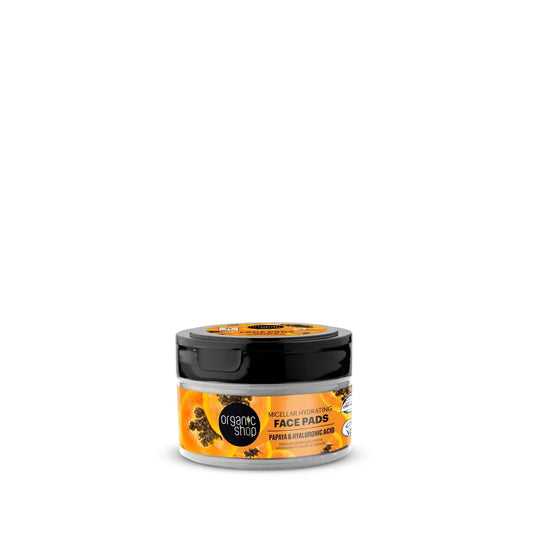 Organic Shop Disques micellaires hydratants pour le visage, 20 pièces