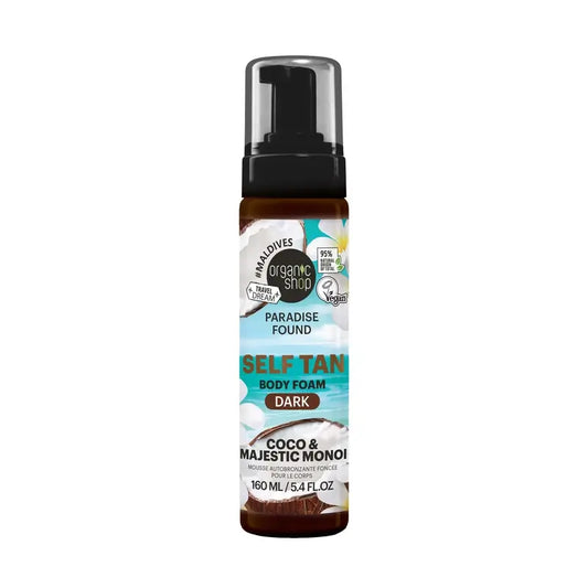 Mousse autobronzante Organic Shop, teinte foncée, 160 ml