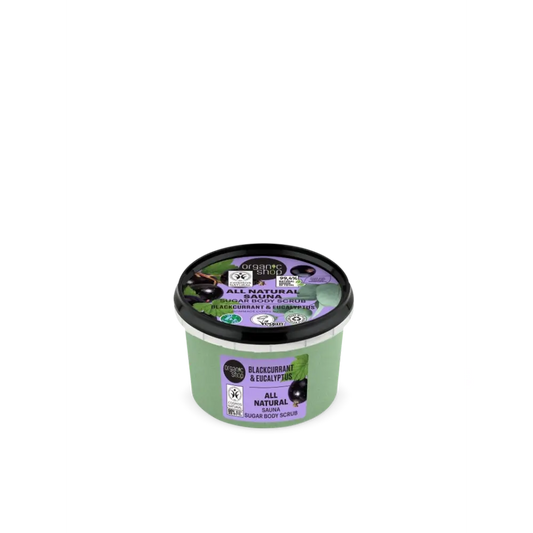 Organic Shop Gommage au sucre de cassis et d'eucalyptus avec effet sauna, 250 ml
