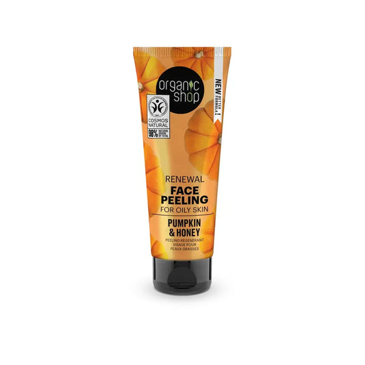 Organic Shop Organic Shop Gommage rénovateur pour peaux grasses Citrouille et miel, 75 ml