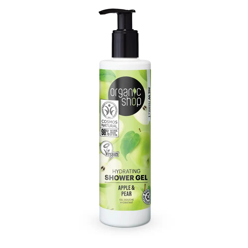Organic Shop Organic Shop Gel douche hydratant pomme et poire, 280 ml