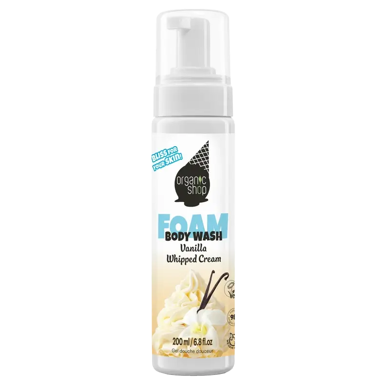 Organic Shop Ogs Ice Vanilla Cream Gel douche moussant, 200 ml