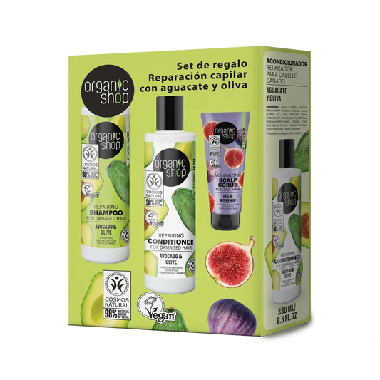 Organic Shop Os Hair Repairing Gift Set, 280Ml / 280Ml / 75Ml