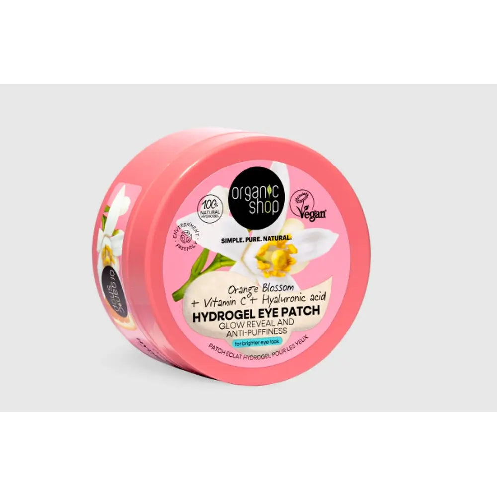 Organic Shop Hydrogel Contour des yeux Patchs éclaircissants et anti-gonflement, 60 unités