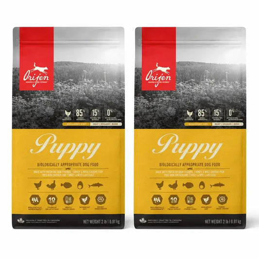 Orijen Canine Puppy 11,4 Kg Croquettes pour chien, pack 2