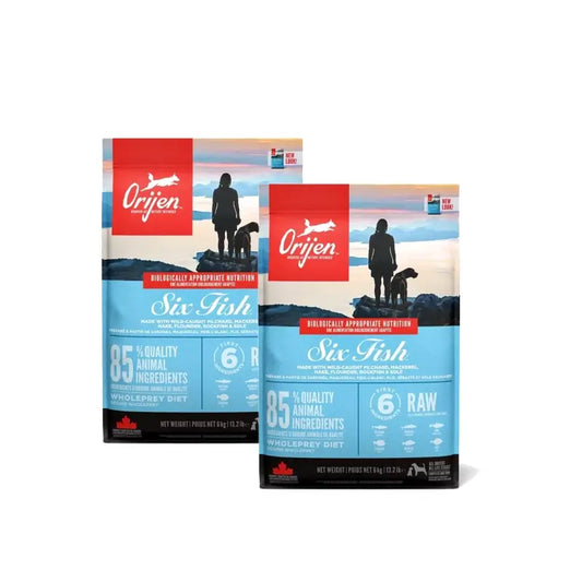 Orijen Canine Adult 6 Fish 11,4 Kg Dog Food, pack 2