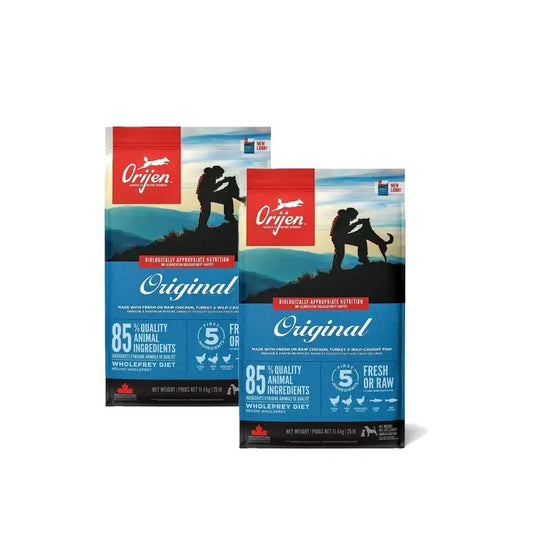 Orijen Canine Adult Original 11,4 Kg Dog Food, pack 2