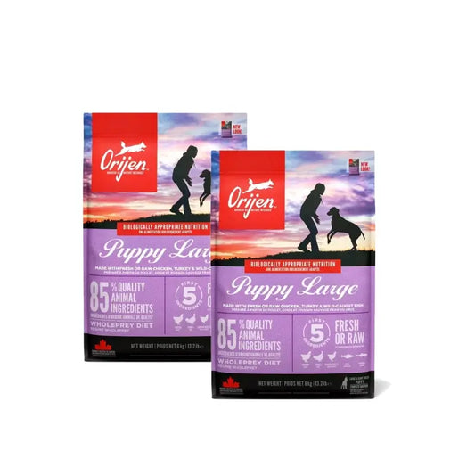 Orijen Canine Puppy Large 11,4 Kg Dog Food, pack 2