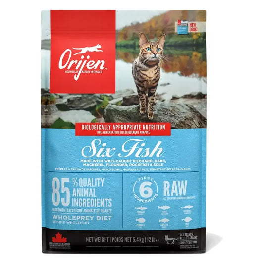Orijen Feline Adult 6 Fish 1,8Kg croquettes pour chat
