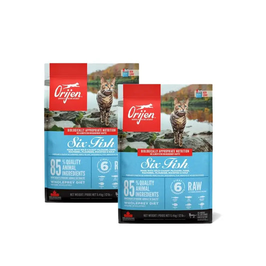 Orijen Feline Adult 6 Fish 5,4Kg nourriture pour chat pack 2