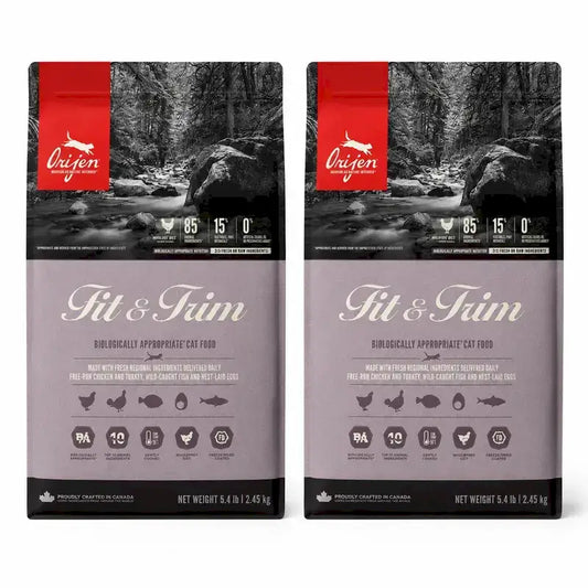 Orijen Feline Adult Fit Trim 5,4 Kg Cat Food , pack 2