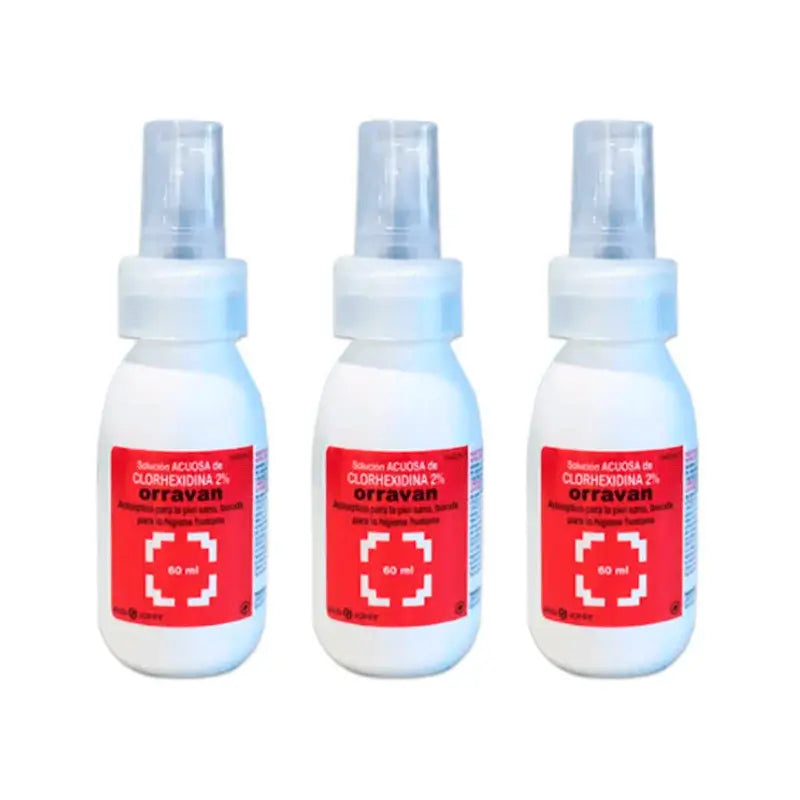Orravan Triplo Chlorhexidine 2% Solution aqueuse 3 x 60 ml