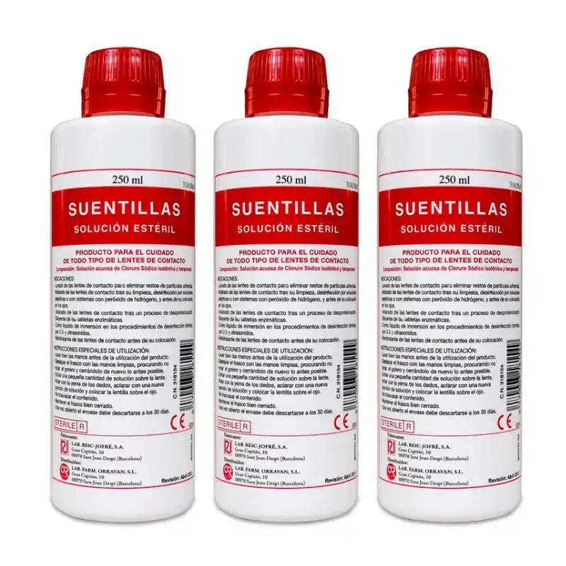 Orravan Triplo Solution unique pour lentilles de contact 3 x 250 ml