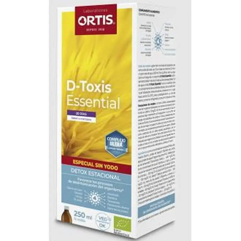Ortis D-Toxis Essential Apple Iodine Free 250Ml. Bio