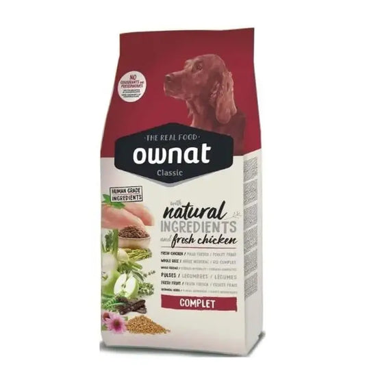 Ownat Classic Canine Adult Complet 20 kg, nourriture pour chiens